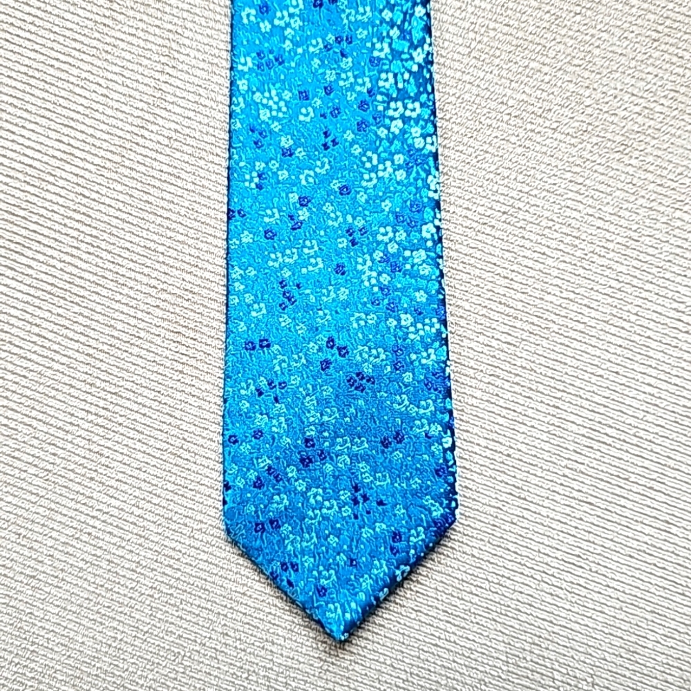 🔥3/$30 or 5/$40🔥  Express Silk Teal, Blue, White Floral Print Tie